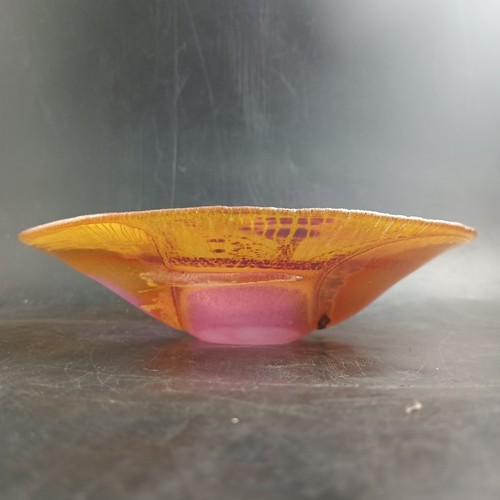 Robert Coleman Signed, Dated 2005 Iridized Art Glass Decorative Bowl OBO - Picture 8 of 19