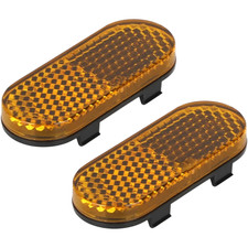 For Xiaomi 6Lite Electric Scooter Side Reflector Kit - Yellow Plastic Pair