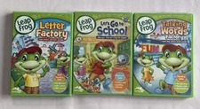 Leap Frog Letter Factory, Talking Words, Factory, Let  s Go To School 3 DVD  s
