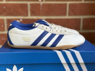 New Adidas Tokyo Royal Blue Off White Size 9.5 Womens Sneakers NIB Retro Shoes
