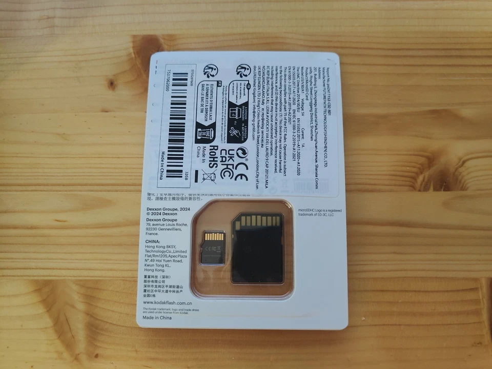 Kodak 32GB microSD U3 V30 A1 Class 10 100MB/s Memory Card + Adapter - Image 2 of 2