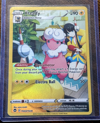 Flaaffy TG03/TG30 Holo Silver Tempest Trainer Gallery Pokemon Holo NM