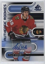 2022-23 Upper Deck SP Game Used Authentic Rookies Blue Filip Roos #200 Auto q6d