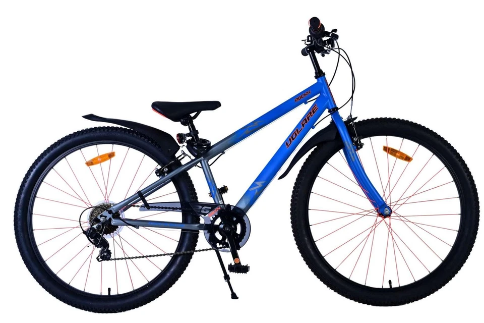 Volare Rocky Kinderfahrrad - 26 Zoll - Blau - 7 Gänge für Abenteuer und Sicherhe