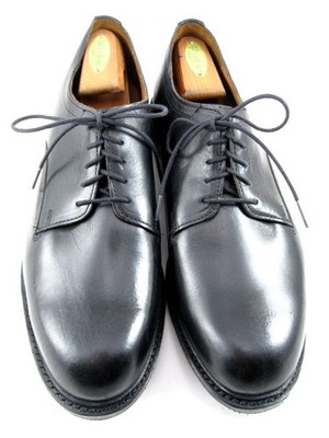 NEW Allen Edmonds ''TREVOR'' Plain Toe Derby Dress 11(L) & 11.5(R) EEE Black(711N)