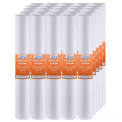 High Capacity 20 In. X 2.5 In. Water Filter Replacement Cartridges Fine Sediment