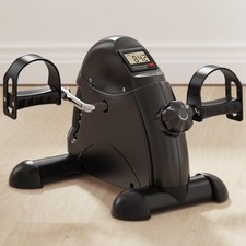 Under Desk Bike Pedal Exerciser Mini Exercise Bike with Adjustable Resistance