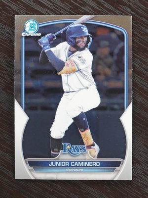 #ad 2023 Bowman Chrome Junior Caminero # BCP 162 Tampa Bay Rays Rookie Card $1.72