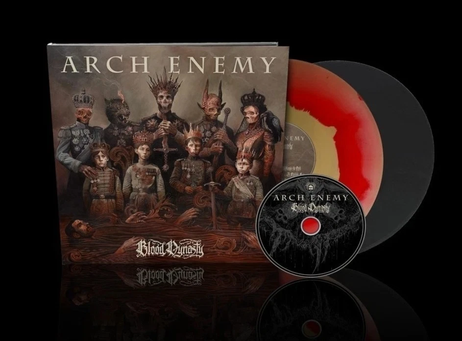 Arch Enemy - Blood Dynasty 2LP Red/Gold Vinyl Boxset W CD Booklet Limited Metal - Image 2 of 4