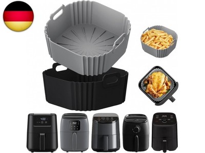 2 Stück Silikonform Heißluftfritteuse Airfryer Zubehör für Chefman 2L Min