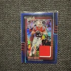 2025 Panini Donruss Optic - Donruss Threads Drake Maye  Blue Hyper Prizm