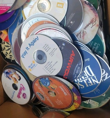 100 - Bulk Audio Book Reseller Replacement CD Disc - Assorted Genres & Authors!!