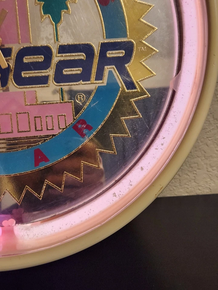 Винтажные часы LA Gear Retail Display с золотой гравировкой и неоновым светом прочтите описание  - Изображение 2 из 4