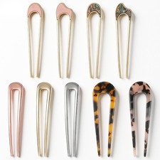 9 Pcs French Hair Pins French Twist Hair Pins Elegant Durable U Shaped HairPi...