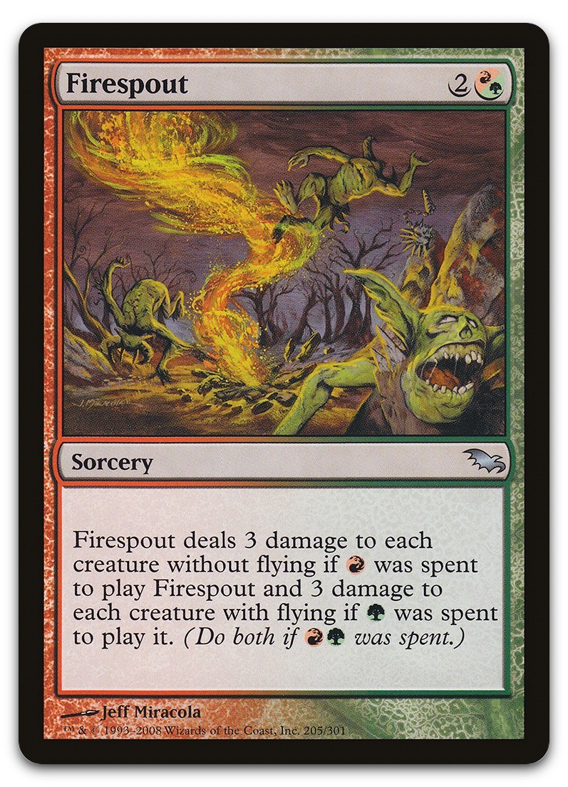 Firespout #205 (LP) Shadowmoor SHM Magic MTG