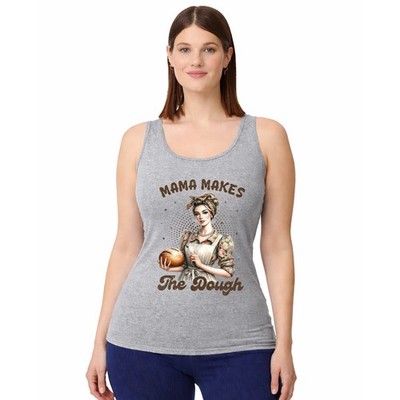 Mama macht den Teig Damen Trägershirt Tank Top Backen Brot Muttertag Geschenk für sie