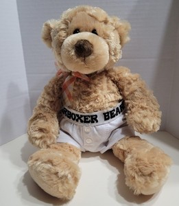 015015 Gund Manni Tan Teddy Bear Plush Stuffed Animal Orange Plaid Bow 13” 