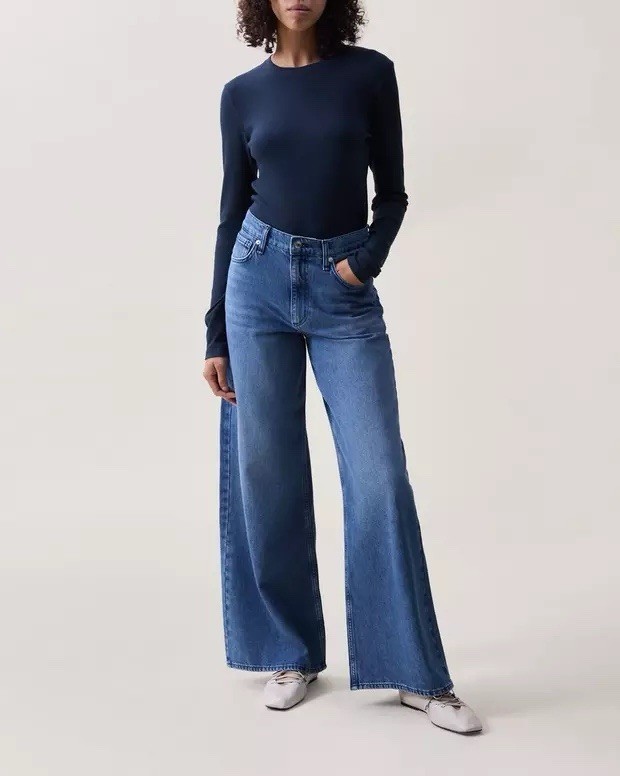 NWT Rag & Bone $278 Serena High Rise Full Length Jeans In Walton Size: 31