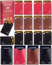 RFID Blocking Sleeves | 18 Pack - 14 Top Load Credit Card Holders + 4 Passpor...