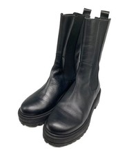 BEAUTY YOUTH          Leather mid-length side-gore boots black 7359