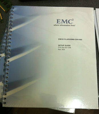 EMC CLARiiON CX4-80 Setup Guide, P/N: 300-007-008 - NEW/Sealed!