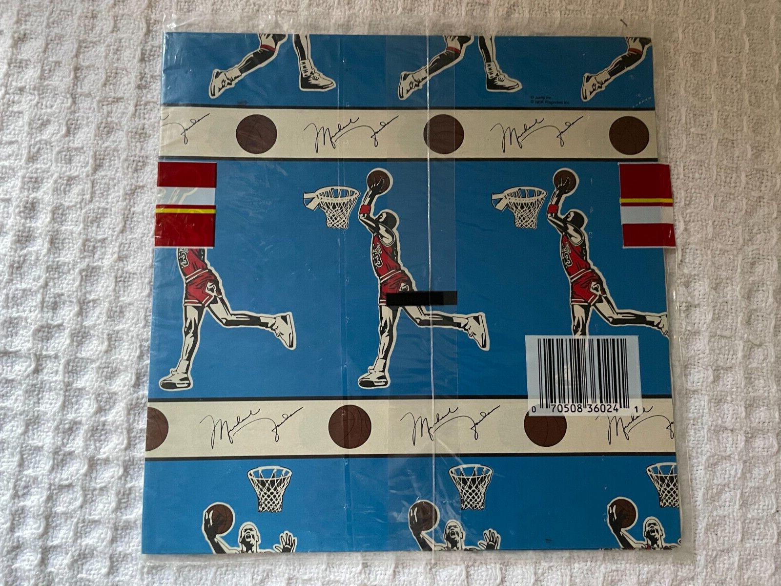 Vintage wrapping paper sheets - Mickey Mouse Michael Jordan - most Cleo - 8 pkgs