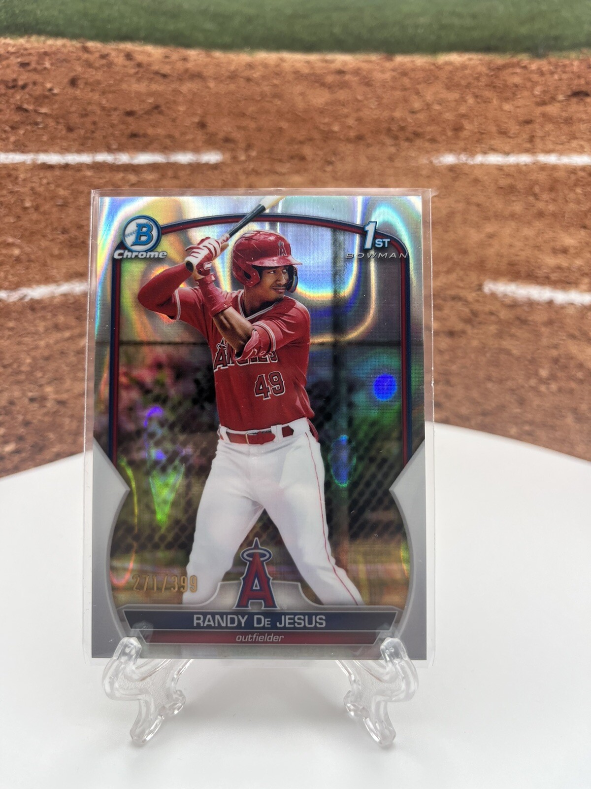 2023 Bowman - Chrome Prospects Lava Refractor #BCP-19 Randy De Jesus /399 (RC)