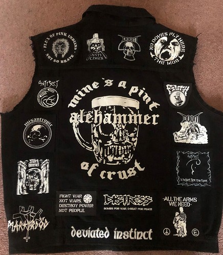 Anarcho Crust Punk Battle Jacket Cut 