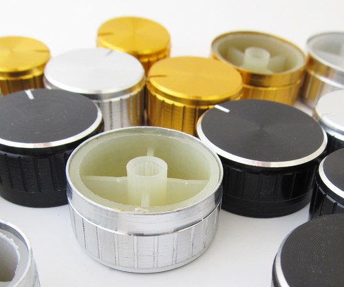 10pcs Variety Sizes Circular Knob Aluminium Cover for Audio Volume Tone Control - Picture 4 of 33