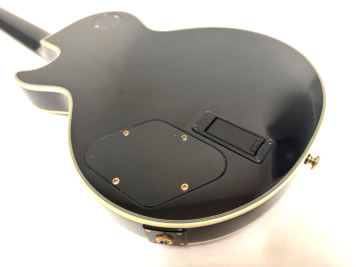 Edwards by ESP Mini Size Les Paul Custom Guitar Black Edwards by ESP Mini Size Les Paul Custom Guitar Black