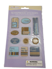 Miss Elizabeth's Scrapbook Stickers-Travel-Crafting-Scrapbook-Greeting Card