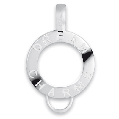 Dream Charms Women Engraved Charm Carrier Real Silver 925 Sterling Pendant