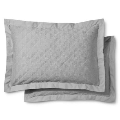 Fieldcrest Gray Diamond Matelasse Pillow Sham Standard (1 sham only) eBay