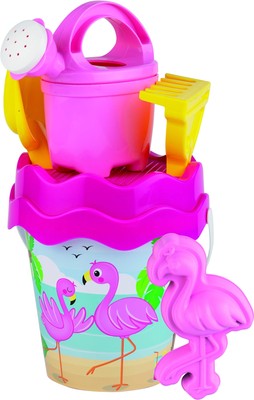 Simba 107114406 Calimero Flamingo Baby Bucket Set, Multicoloured