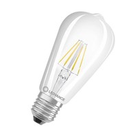 Ledvance E27 Led Kolbenlampe Classic Klar 4W Wie 40W 2700K WarmweißEs Licht