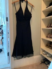 Morrell Maxie black Dress With Sequin Detail Sz 2