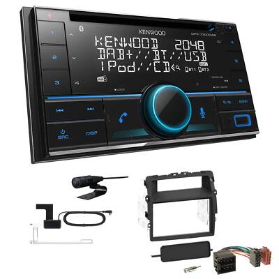 Kenwood DPX-7300DAB Autoradio Bluetooth für Renault Trafic II Facelift schwarz