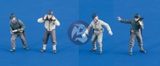 Verlinden 1/35 US Artillery Vehicle Gun Crew WWII 4 Figures Resin Model 2190