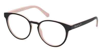 Gant GA3265 005 Matte Black Round Optical Eyeglasses 85% rPET Frame 53-18-145 GA