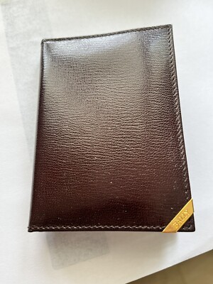 Authentic Men's Bally Leather Trifold Wallet Brown  55935 soft leather