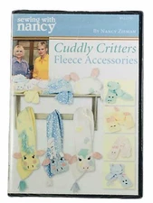 Sewing with Nancy ~ Cuddly Critters Fleece Accessories (DVD 2008) Zieman PBS NEW