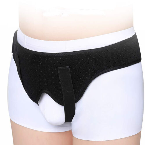 Pain Relief Truss Brace Men Hernia Support Double Inguinal Groin Hernia Belt - Picture 2 of 10