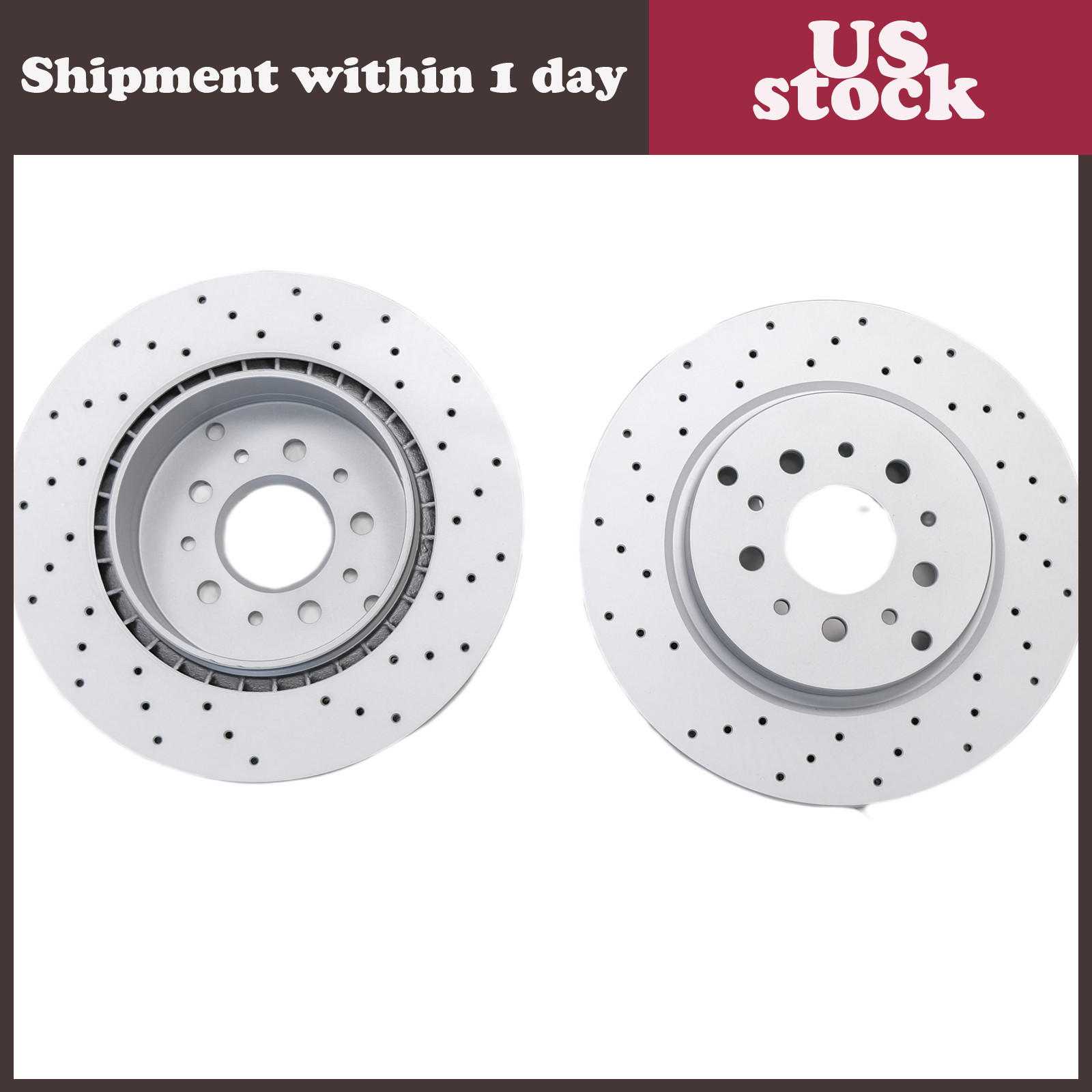 NEW #6904 Rear brake pads rotors  FOR Maserati GranTurismo Quattroporte