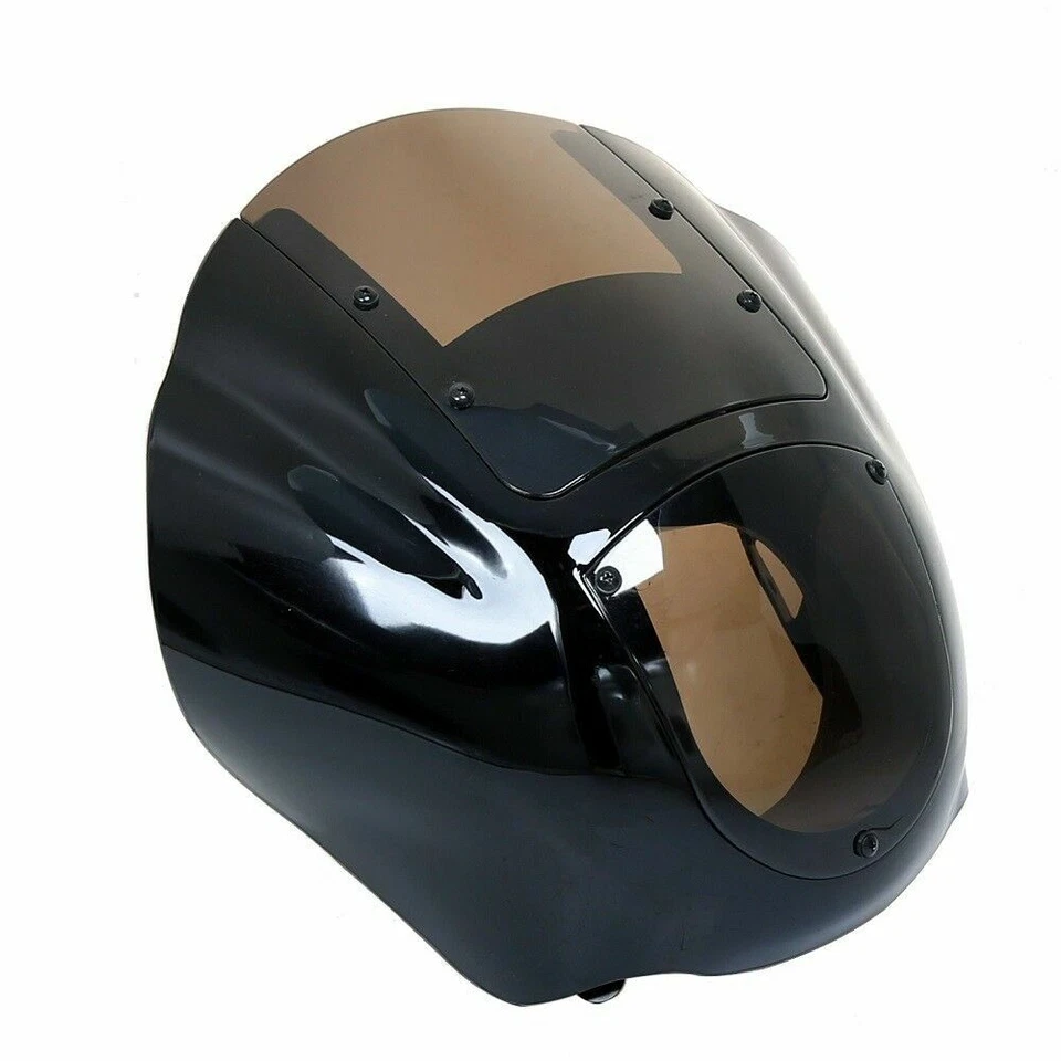 Smoked Quarter Headlight Fairing Windshield For Harley Dyna Sportster XL 88-Up - Изображение 2 из 4