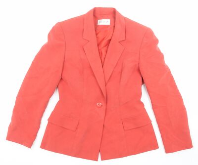 Platinum Damenjacke rot Größe 10 geknöpft