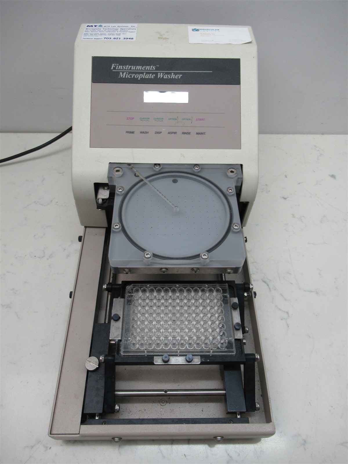Finstruments Microplate Washer Syva MicroTrak EIA Autowasher Model EL403SY