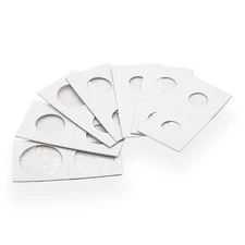 100 Coin Shield 2x2 Coin Flips Assorted Sizes Cardboard Mylar Holders - You Pick