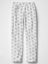 GAP Kids 4 Fair Isle Snowflake Printed Microfleece Pajama PJ Sleep Pants NWT 25