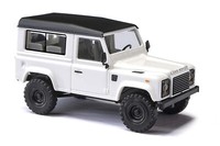Busch 54301 Land Rover Defender 90, Kurz Weiß, Auto Modell 1:87 (H0)
