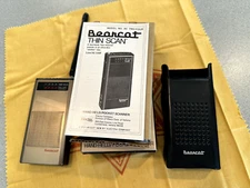 Vintage Bearcat Thin Scan Model BC Two Four Pocket Scanner w/Case